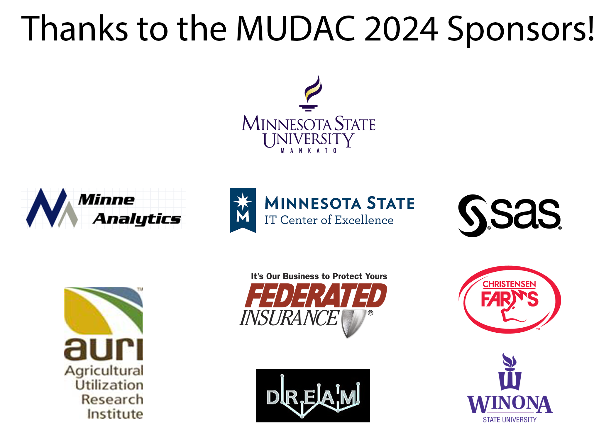 MUDAC 2024 Sponsors